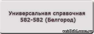 Универсальная справочная 582-582 (Белгород)